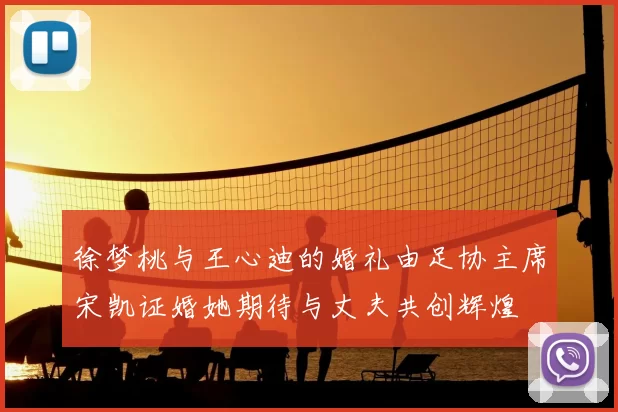 徐梦桃与王心迪的婚礼由足协主席宋凯证婚她期待与丈夫共创辉煌