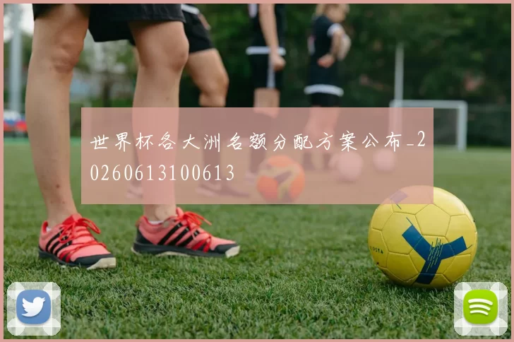 世界杯各大洲名额分配方案公布_20260613100613