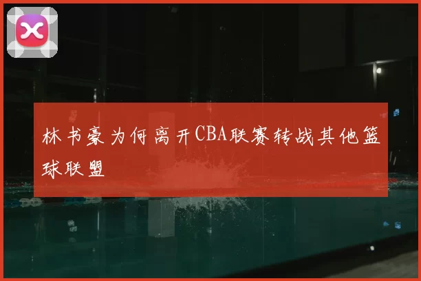 林书豪为何离开CBA联赛转战其他篮球联盟