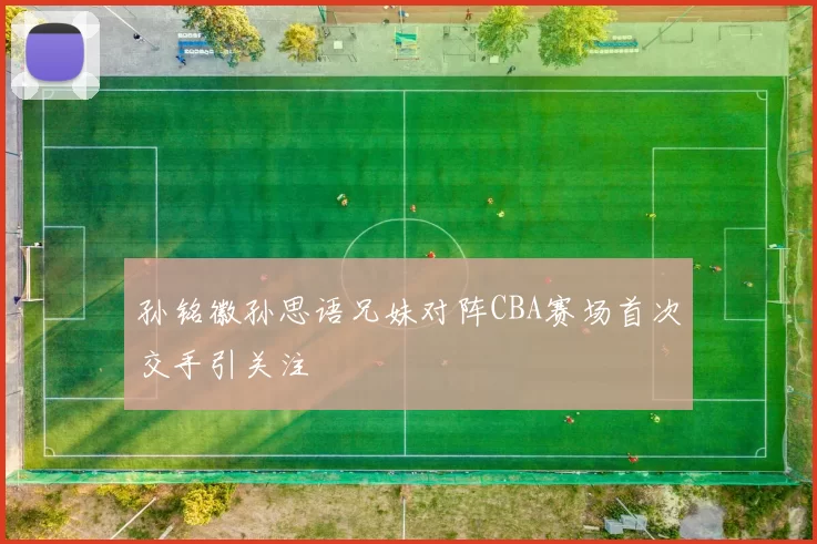 孙铭徽孙思语兄妹对阵CBA赛场首次交手引关注
