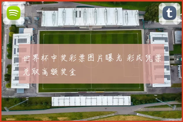 世界杯中奖彩票图片曝光 彩民凭票兑取高额奖金