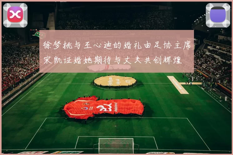 徐梦桃与王心迪的婚礼由足协主席宋凯证婚她期待与丈夫共创辉煌